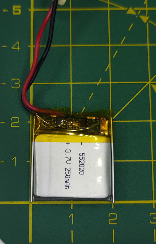 3.7V 250mAh باتری لیتیوم یون پلیمر 552020برای ویپ